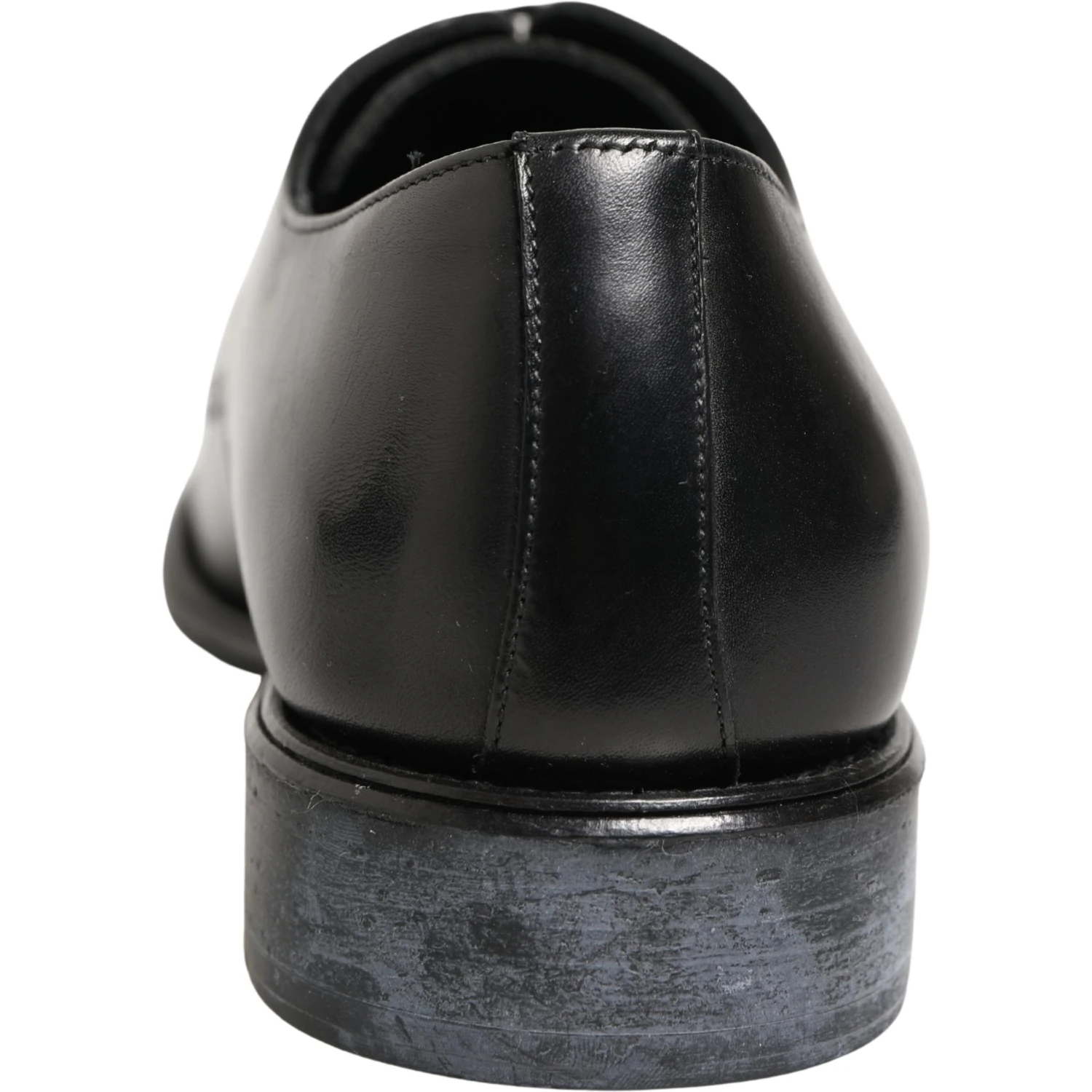 Black Calfskin Leather Derby Men Dress Shoes