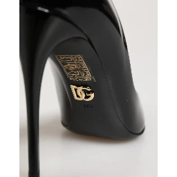 Black Calf Leather Stiletto Heels Pumps Shoes