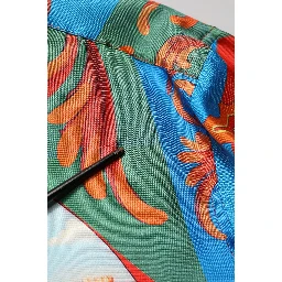 Multicolor Printed Long Sleeve Button Down Shirt Top