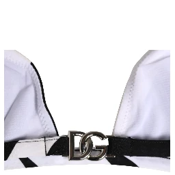 Black White Zebra Bikini Top Bottom Swimwear