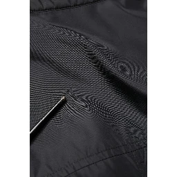 Black Logo Plaque Long Sleeves Shirt Jacket