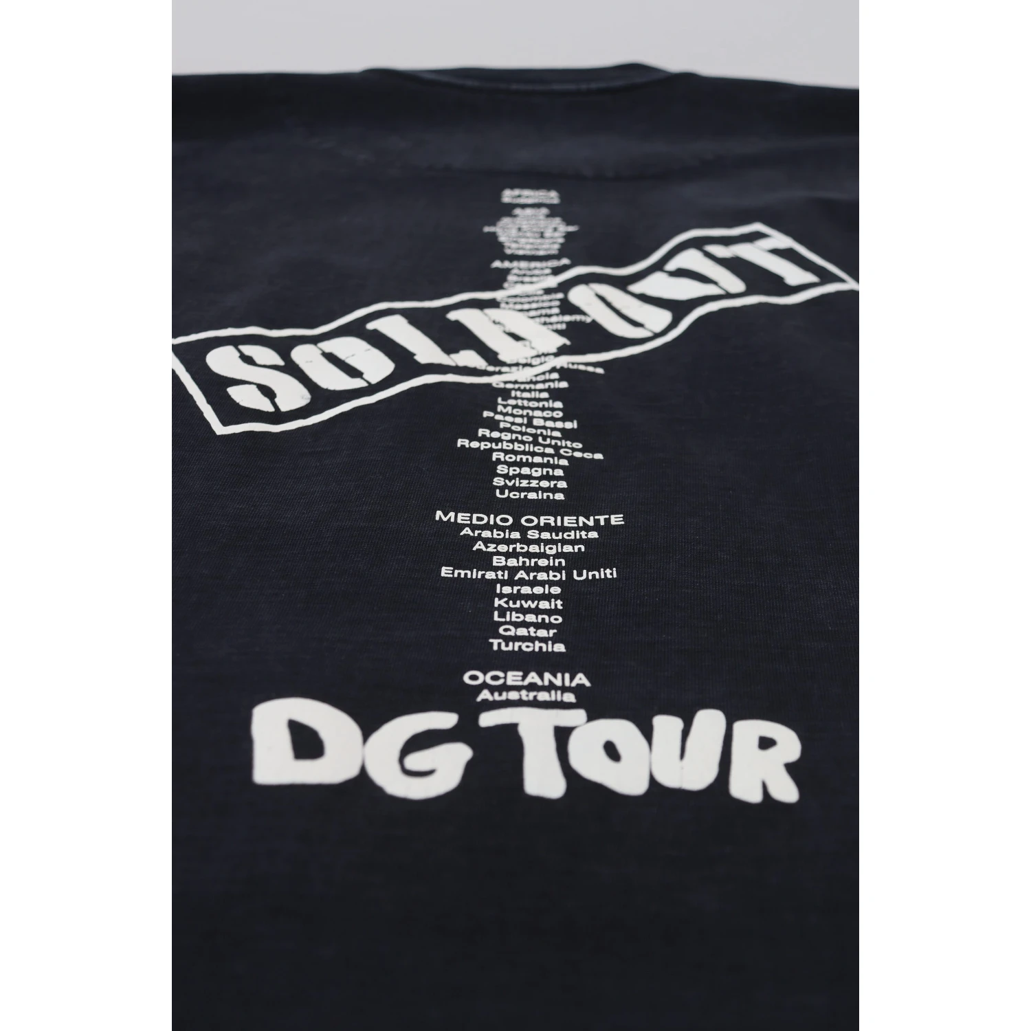 Black D&G Fashion Round Neck Cotton T-shirt