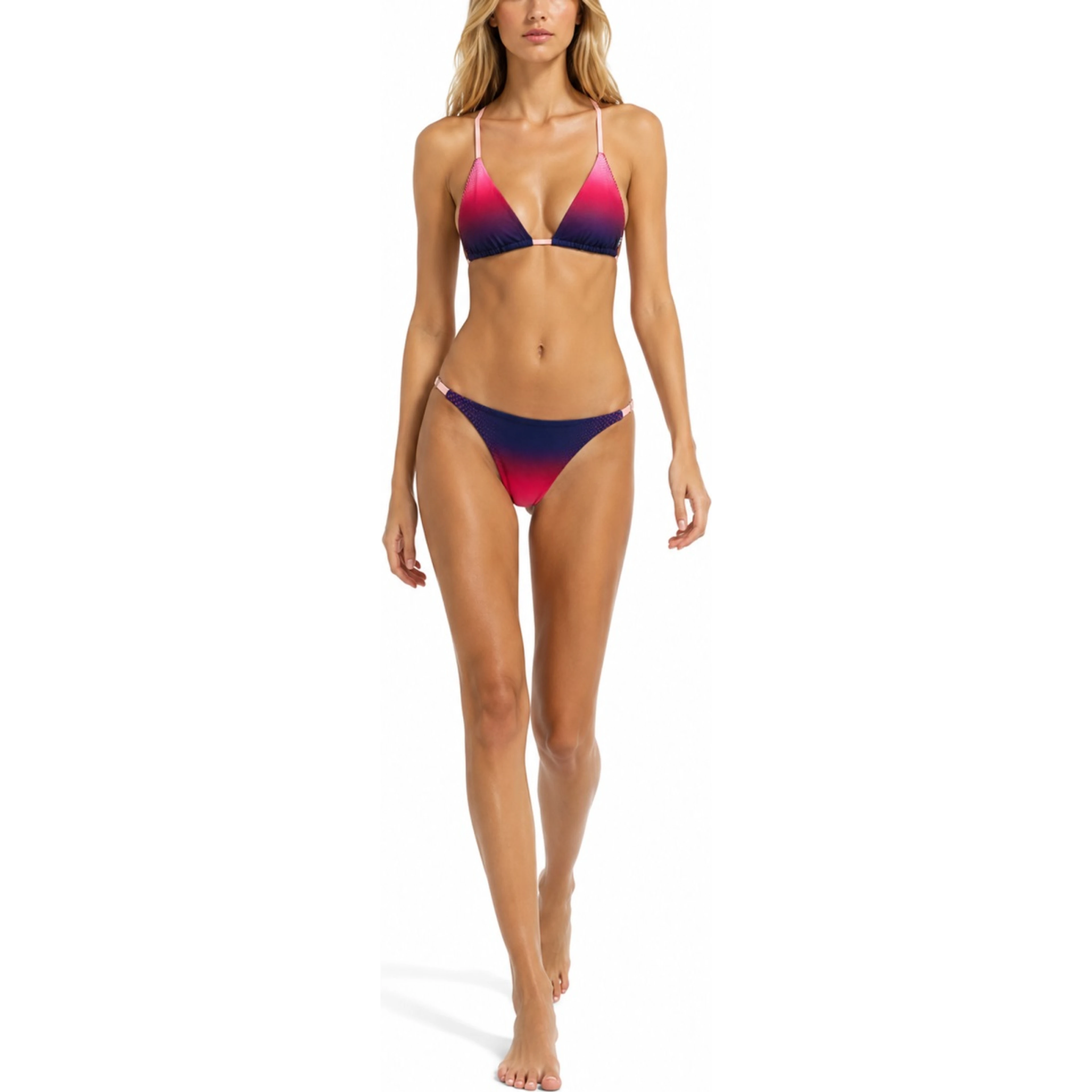 SLIP BIKINI "AUBERGINE GRADIENT"