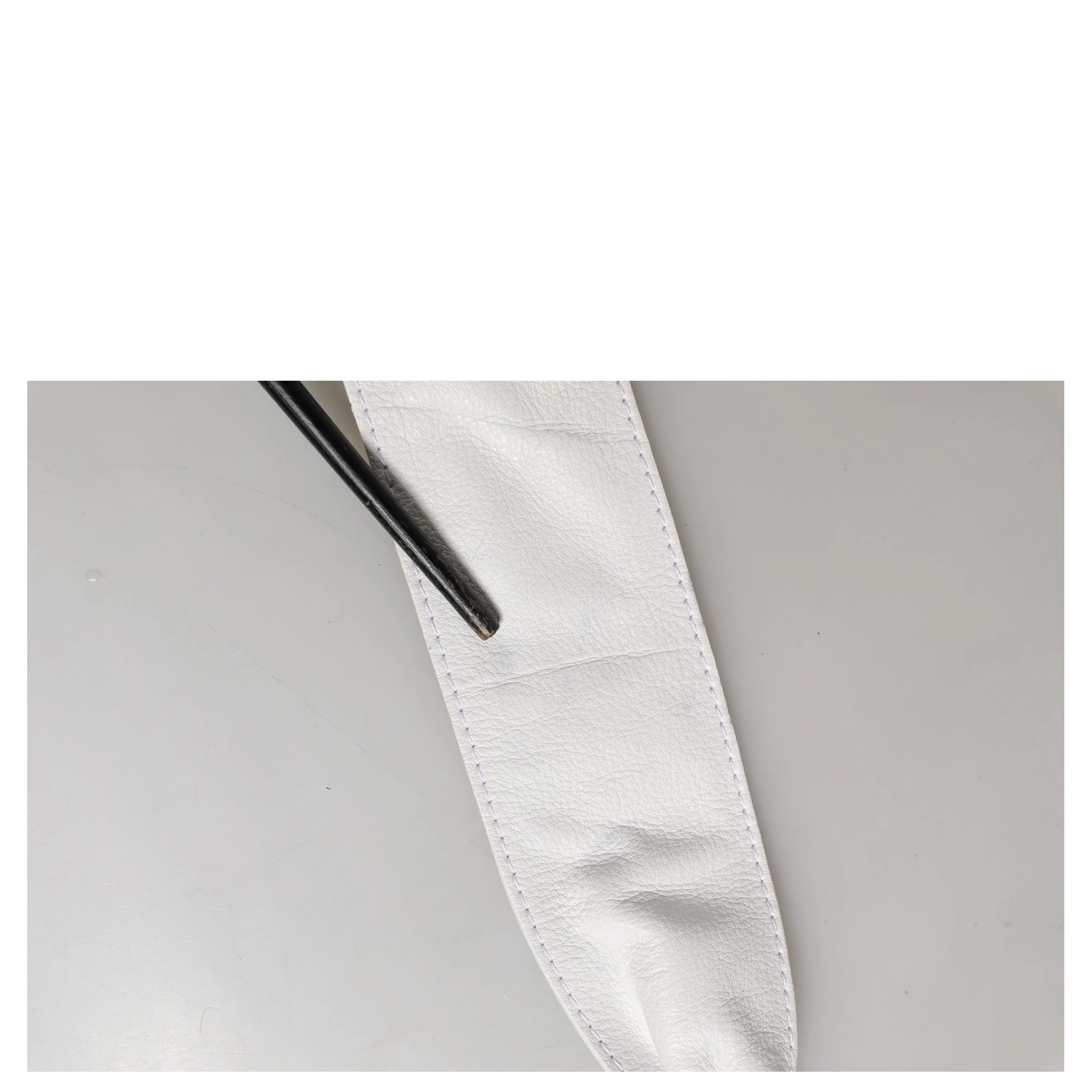 Women White Leather Embellished Wide Waist Cintura Belt