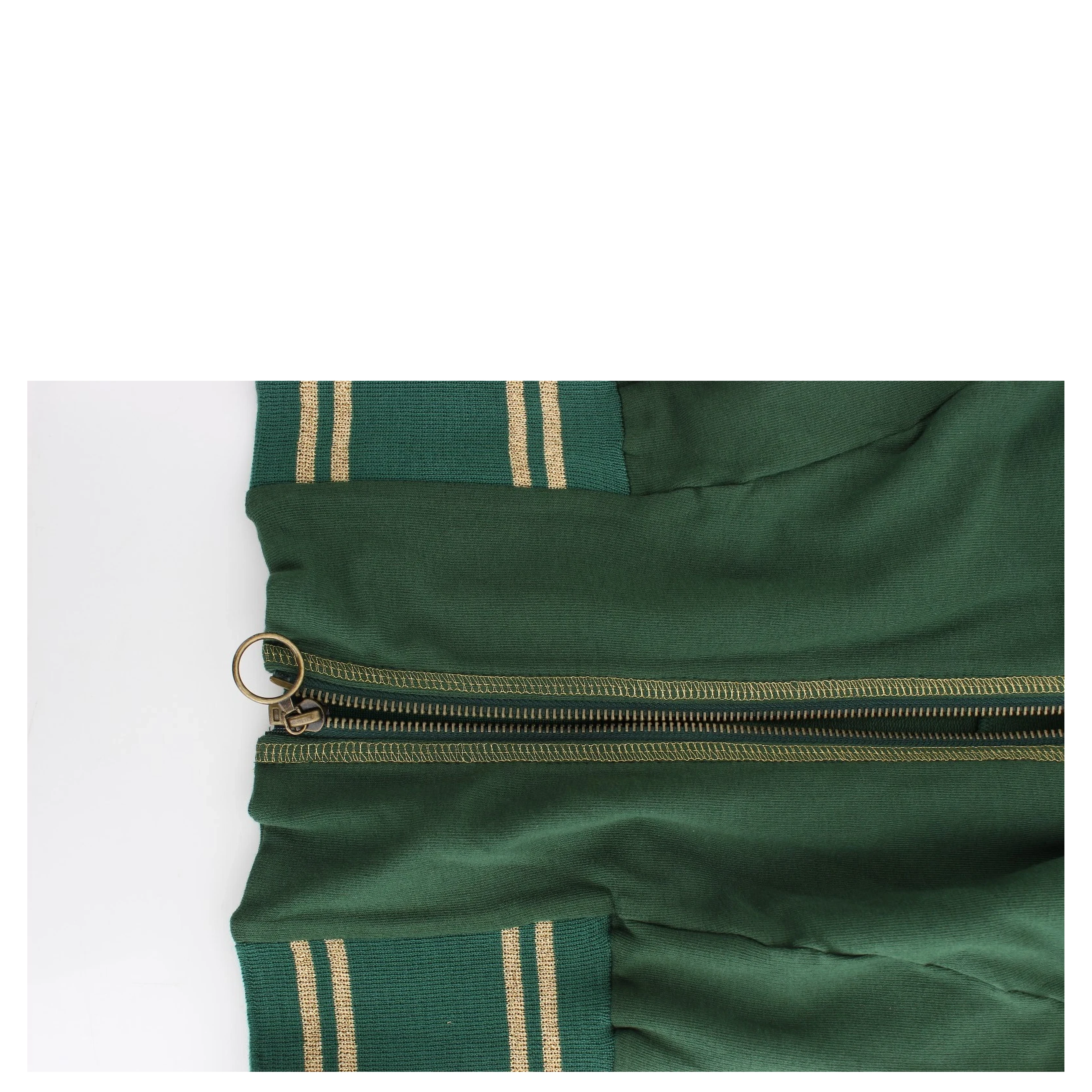 Green Mock Zip Cardigan Sweatshirt Sweater Jacket