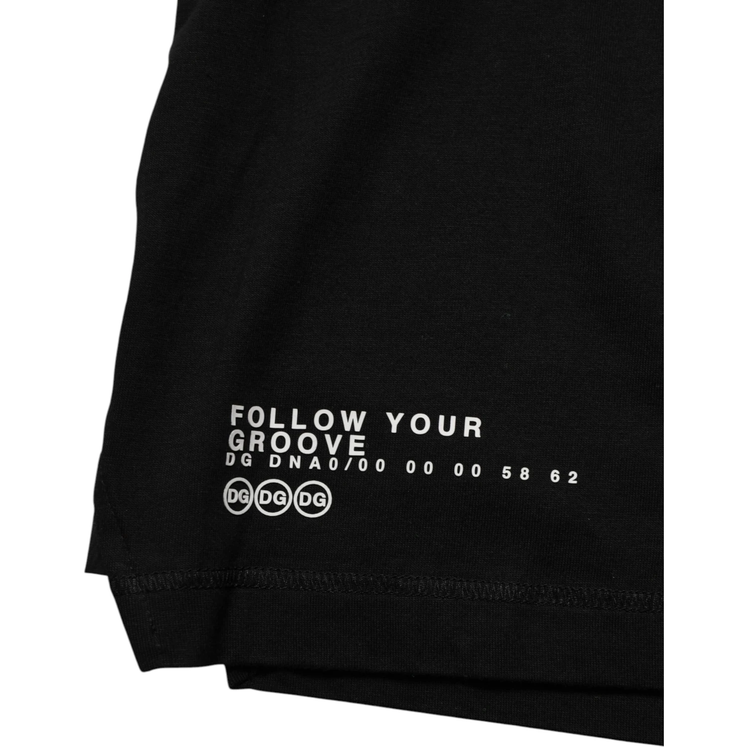 Black Statement Cotton Men Crew Neck T-shirt