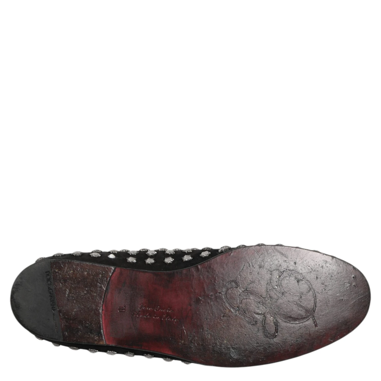 Black Crystal Embellished Loafers Dress Shoes