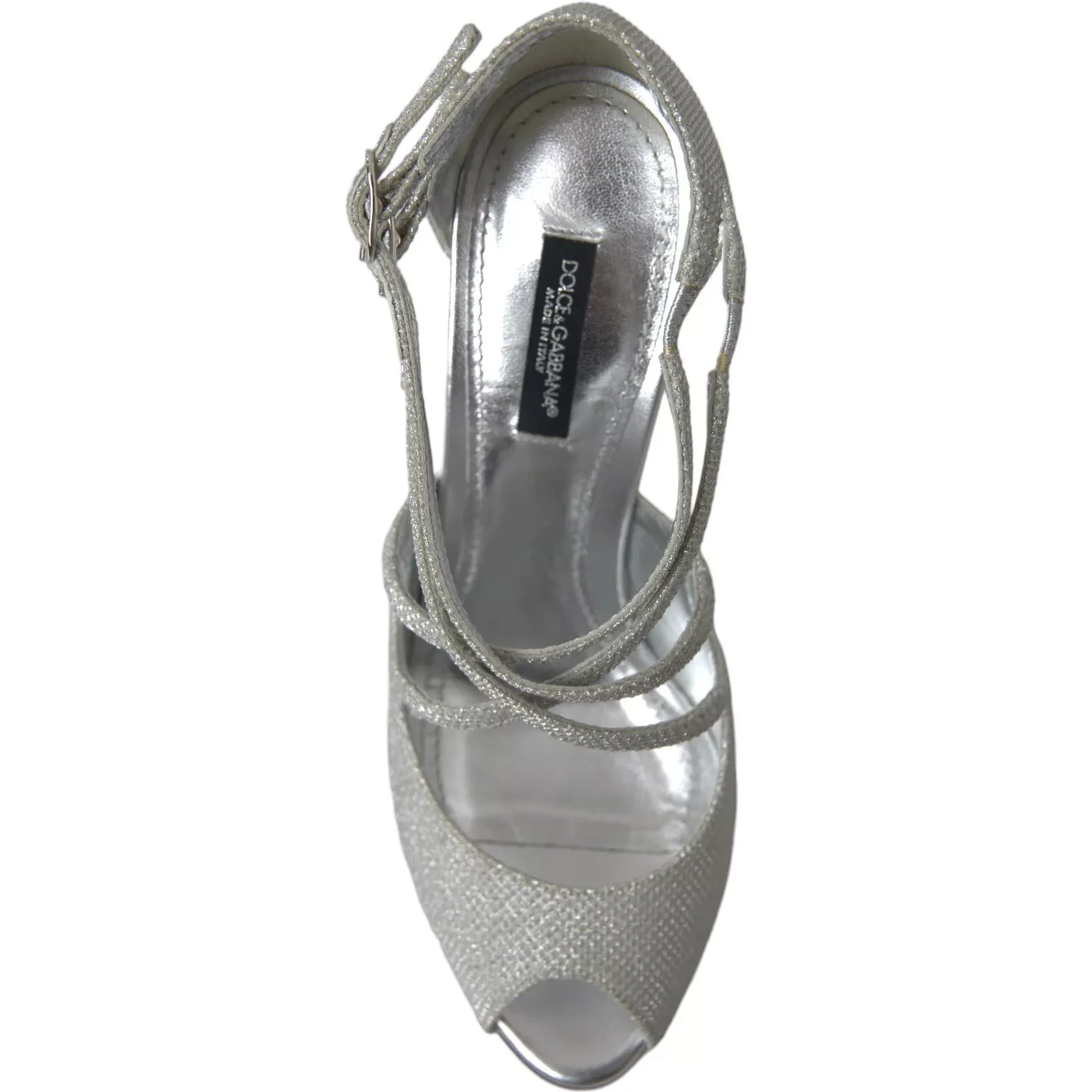 Silver Shimmers Sandals Heel Pumps Shoes