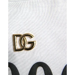 White Cotton 2000 Fashion Print Logo T-shirt