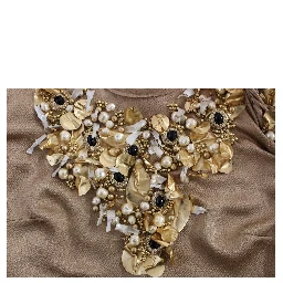 Gold SPECIAL Piece Runway Crystal Blouse