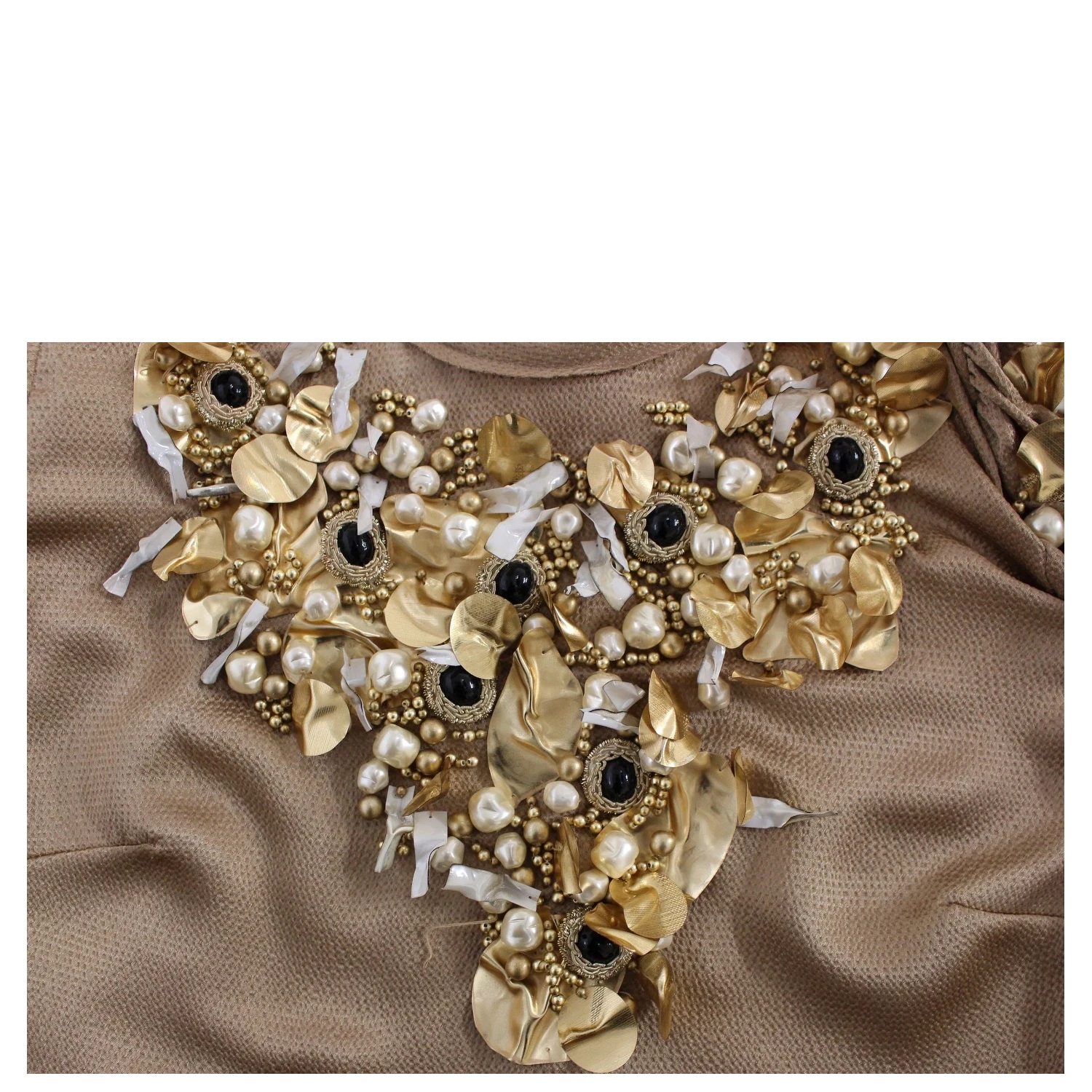 Gold SPECIAL Piece Runway Crystal Blouse