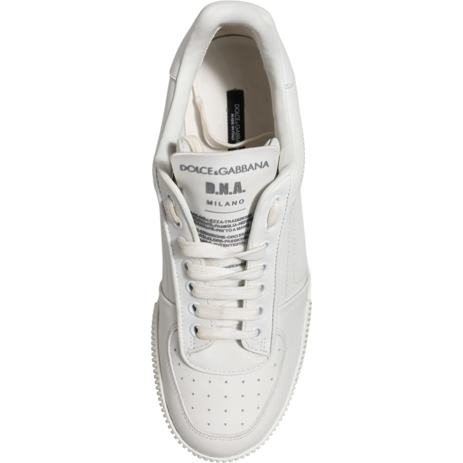 White Miami Leather Low Top Sneakers Shoes