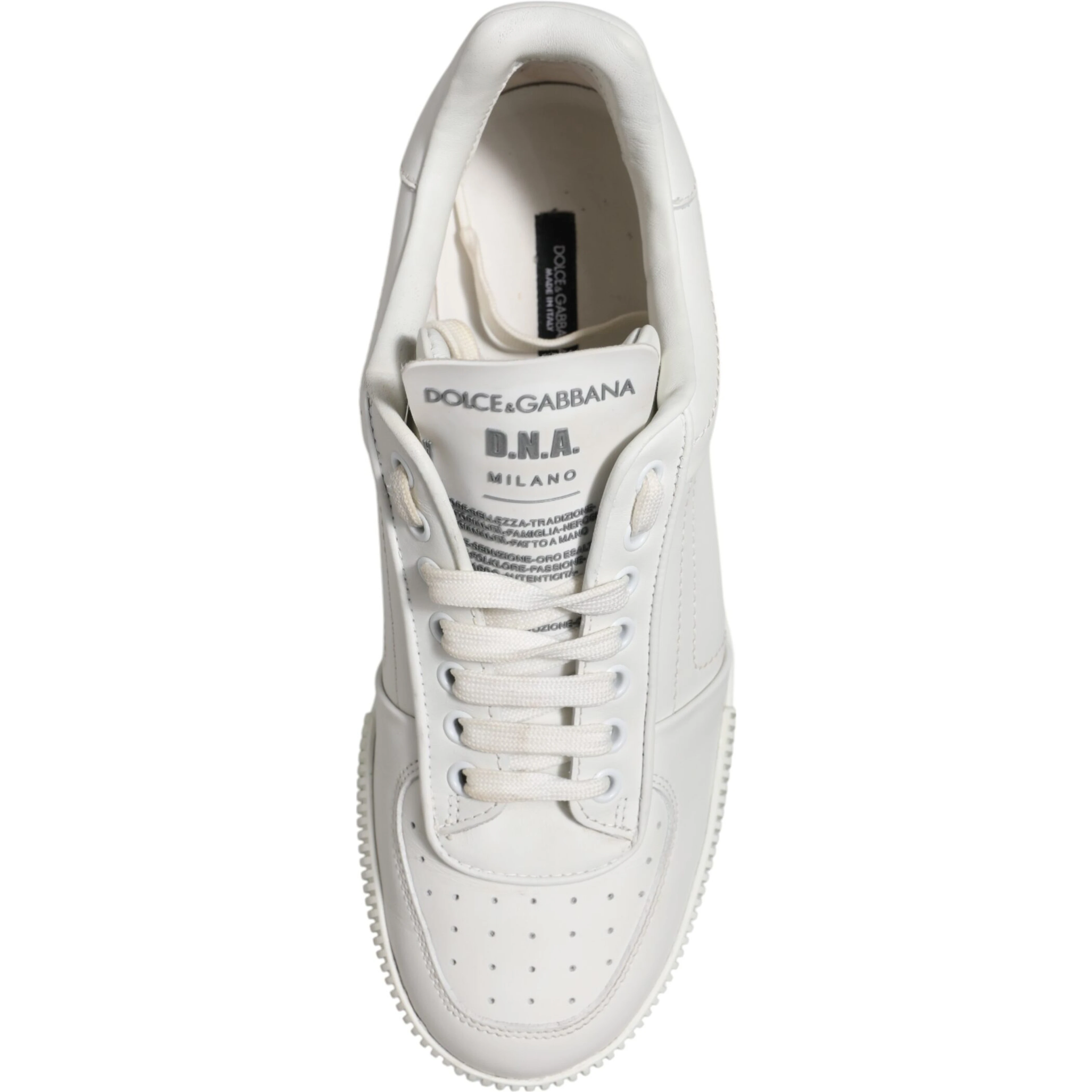 White Miami Leather Low Top Sneakers Shoes
