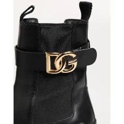 Black Gold DG Logo Trekking Calf Boots Shoes