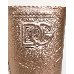 Rose Gold Rubber Pull On Rain Boots  Shoes