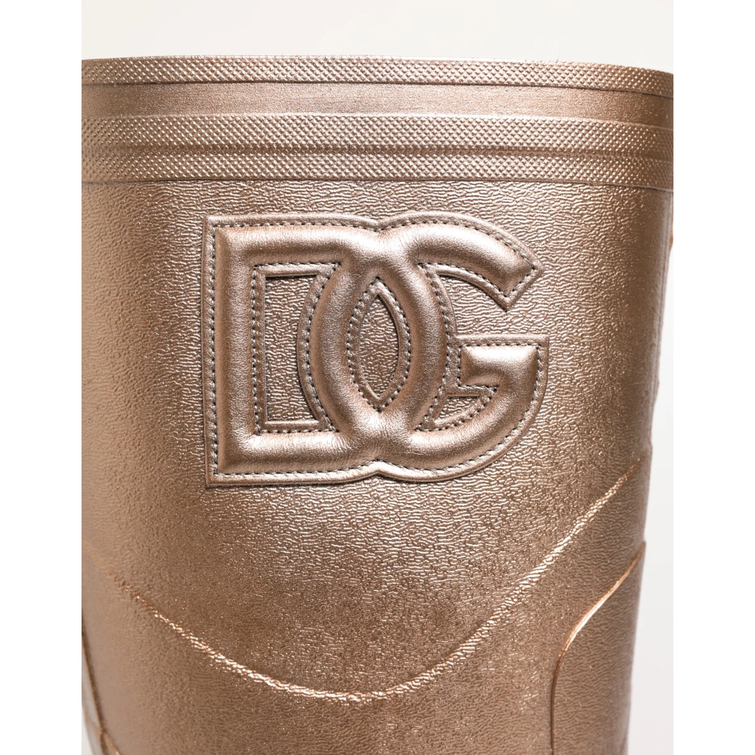 Rose Gold Rubber Pull On Rain Boots  Shoes