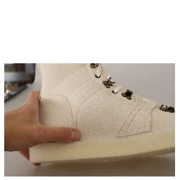 White Leather Lace Up Mens Boots