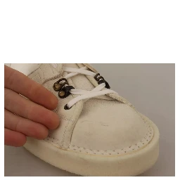 White Leather Lace Up Mens Boots