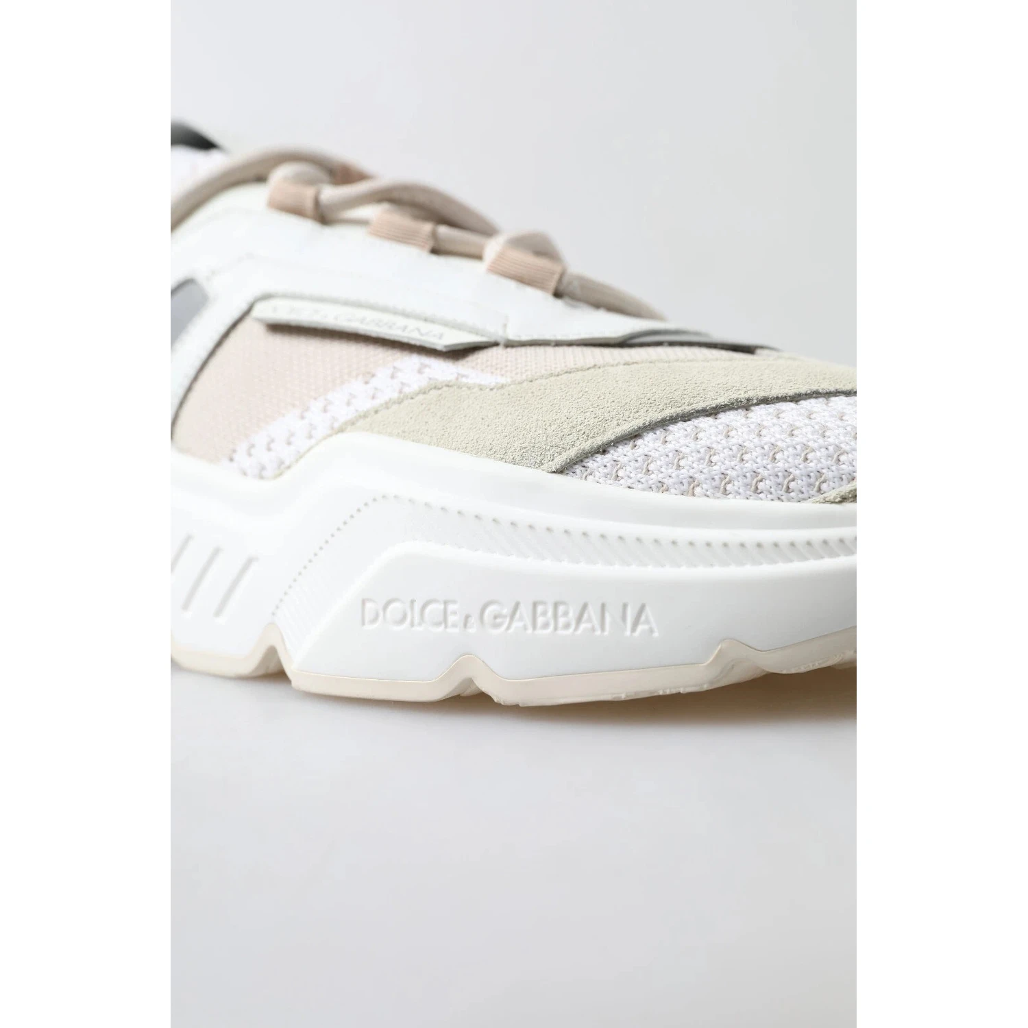 Sneakers White Beige Leather Sport DAYMASTER Shoes