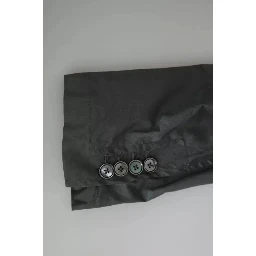 Gray Cotton Single Breasted Formal Blazer