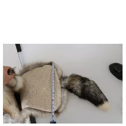 Brown Fox Tail Fur Shawl Neck Wrap Cover Collar Scarf