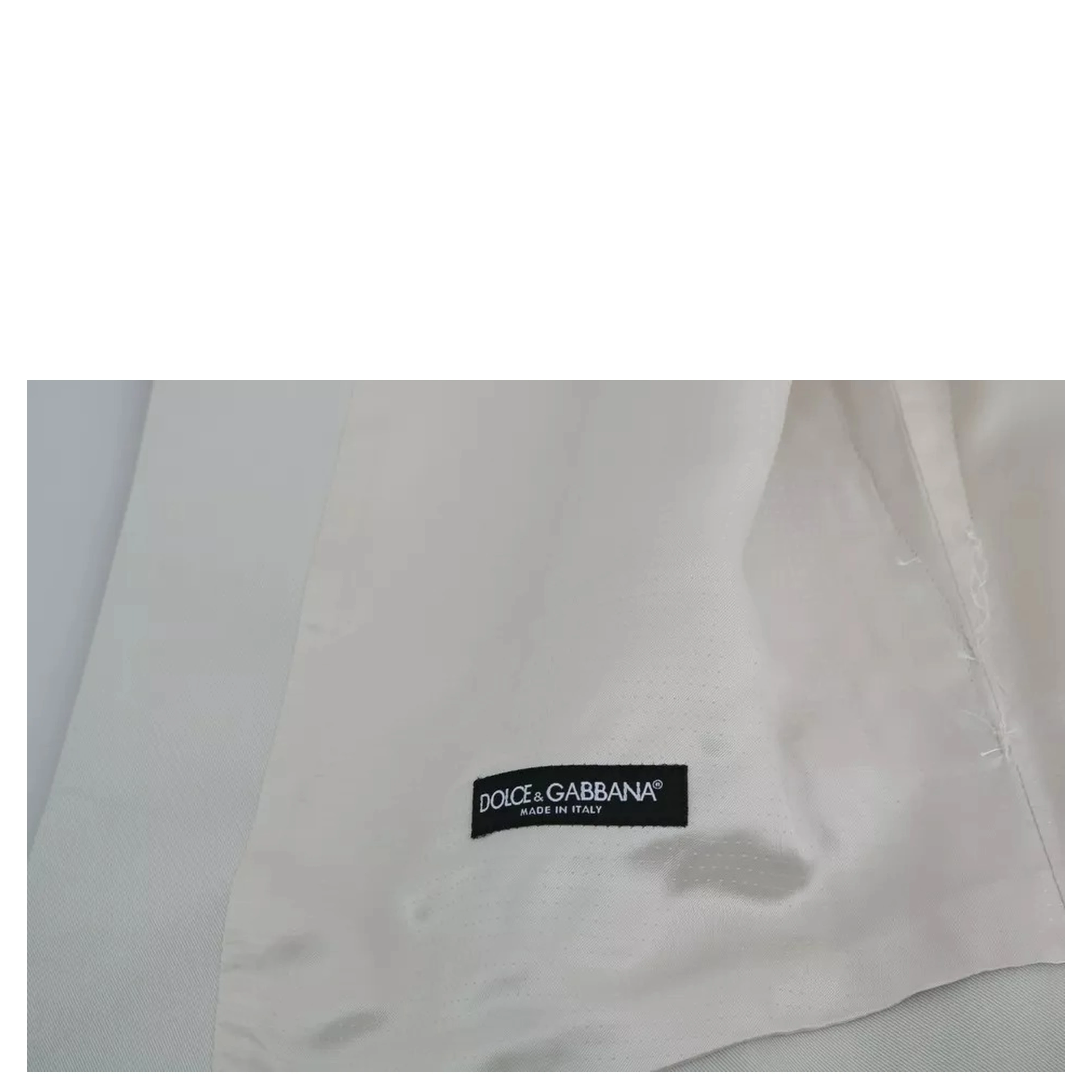 Off-White Cotton Silk Formal Coat Vest