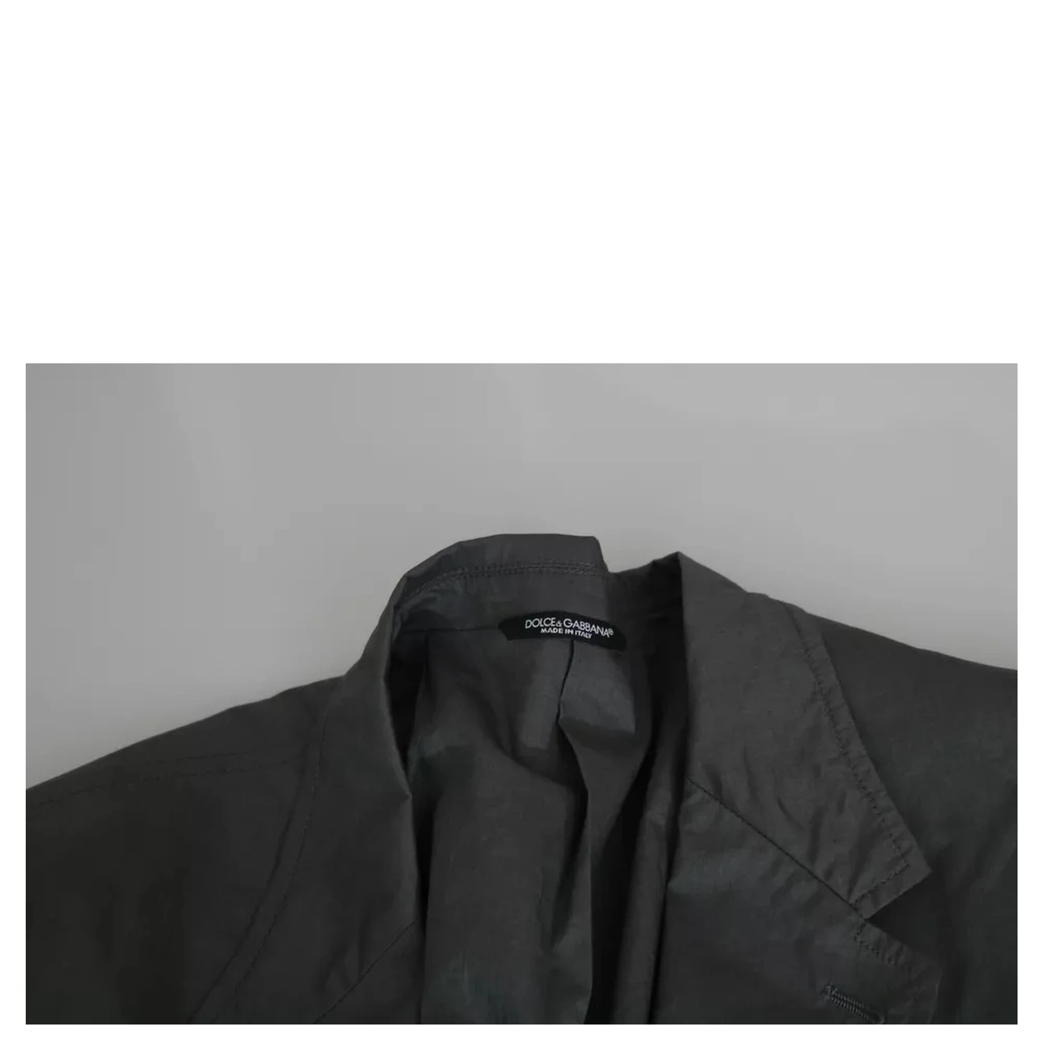 Gray Cotton Single Breasted Formal Blazer