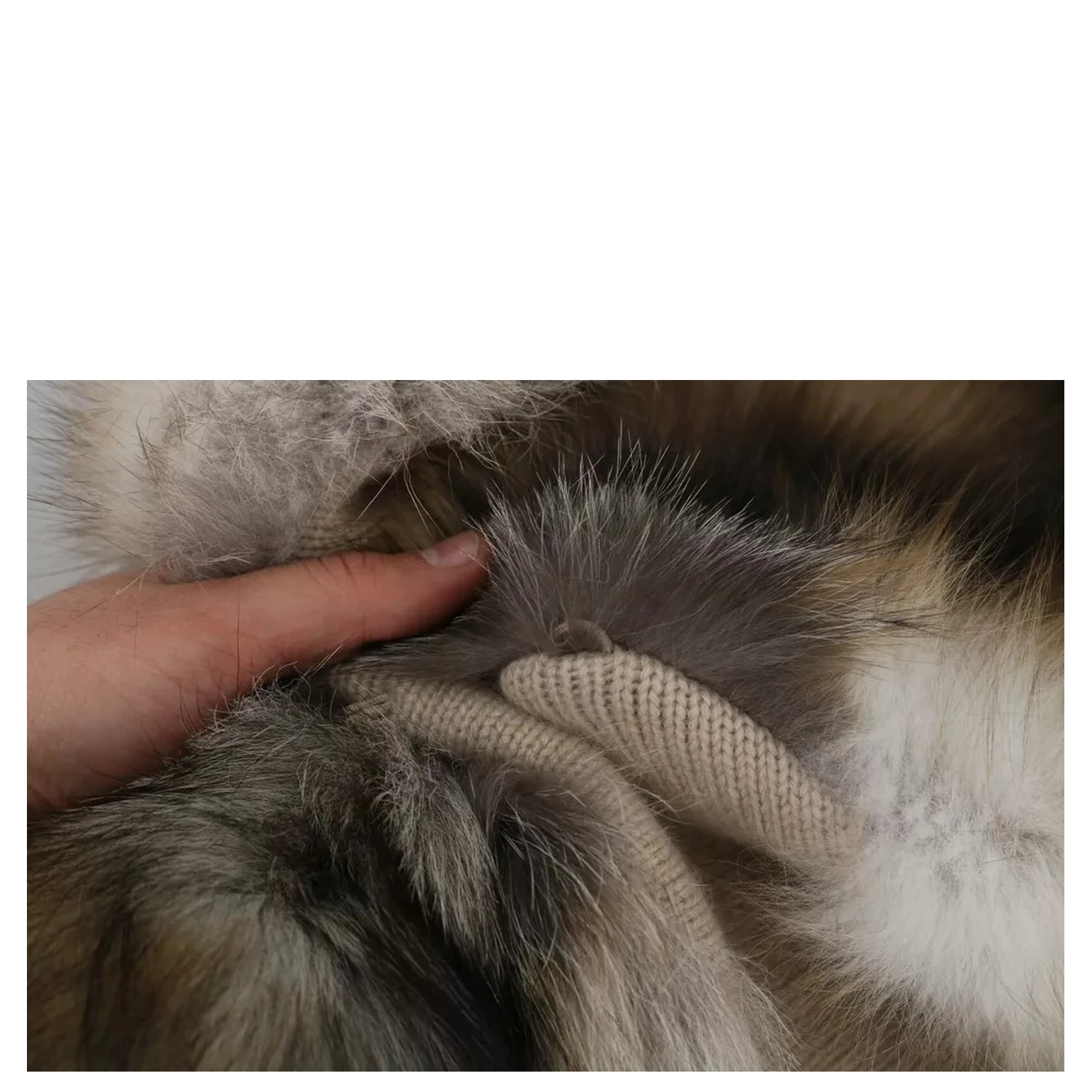 Brown Fox Tail Fur Shawl Neck Wrap Cover Collar Scarf
