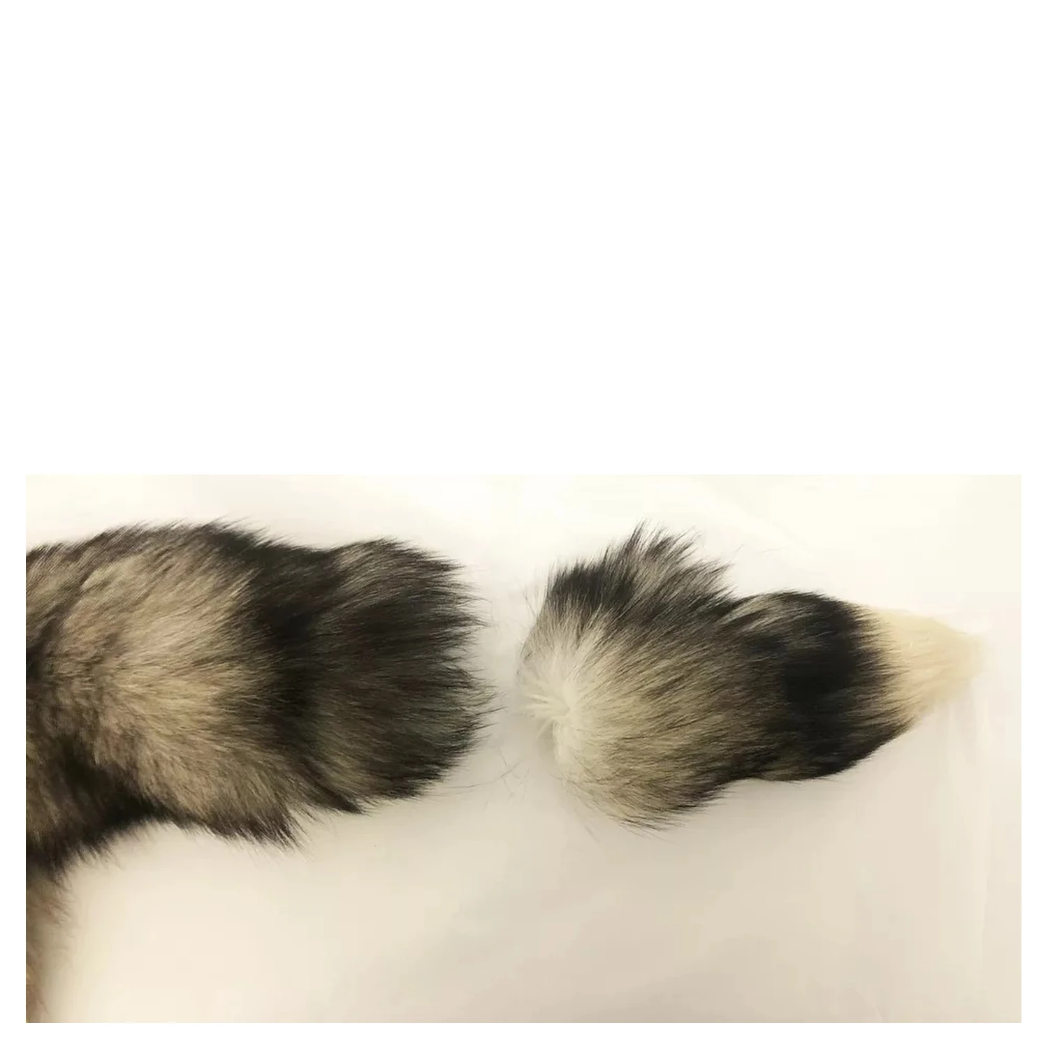 Brown Fox Tail Fur Shawl Neck Wrap Cover Collar Scarf