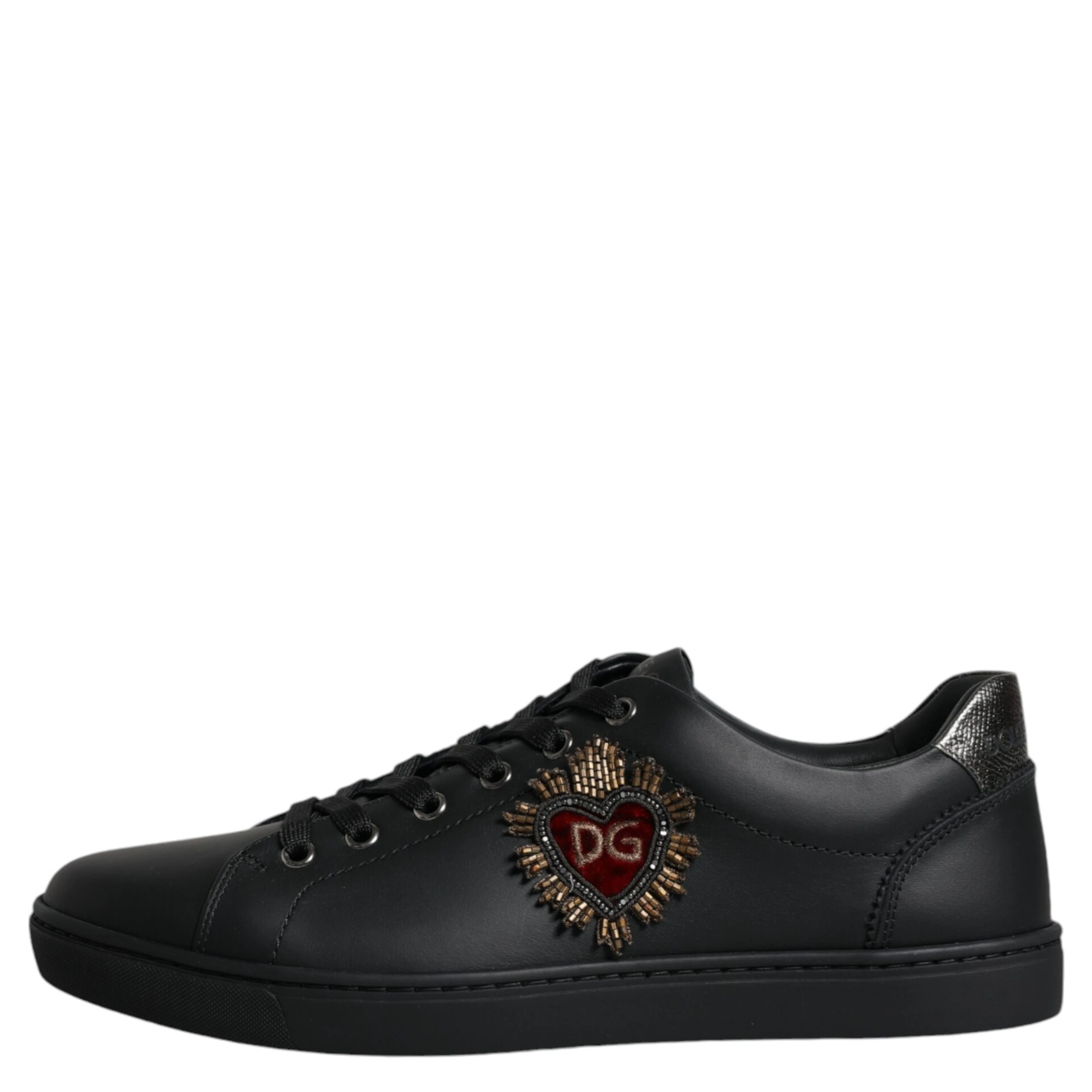 Black London Sacred Heart Men Sneakers Shoes