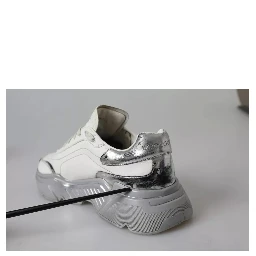 White Silver Daymaster Low Top Sneakers Shoes