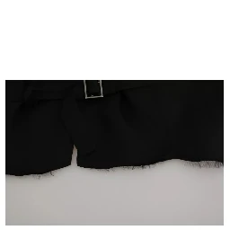Black Solid STAFF Slim Fit Waistcoat Vest