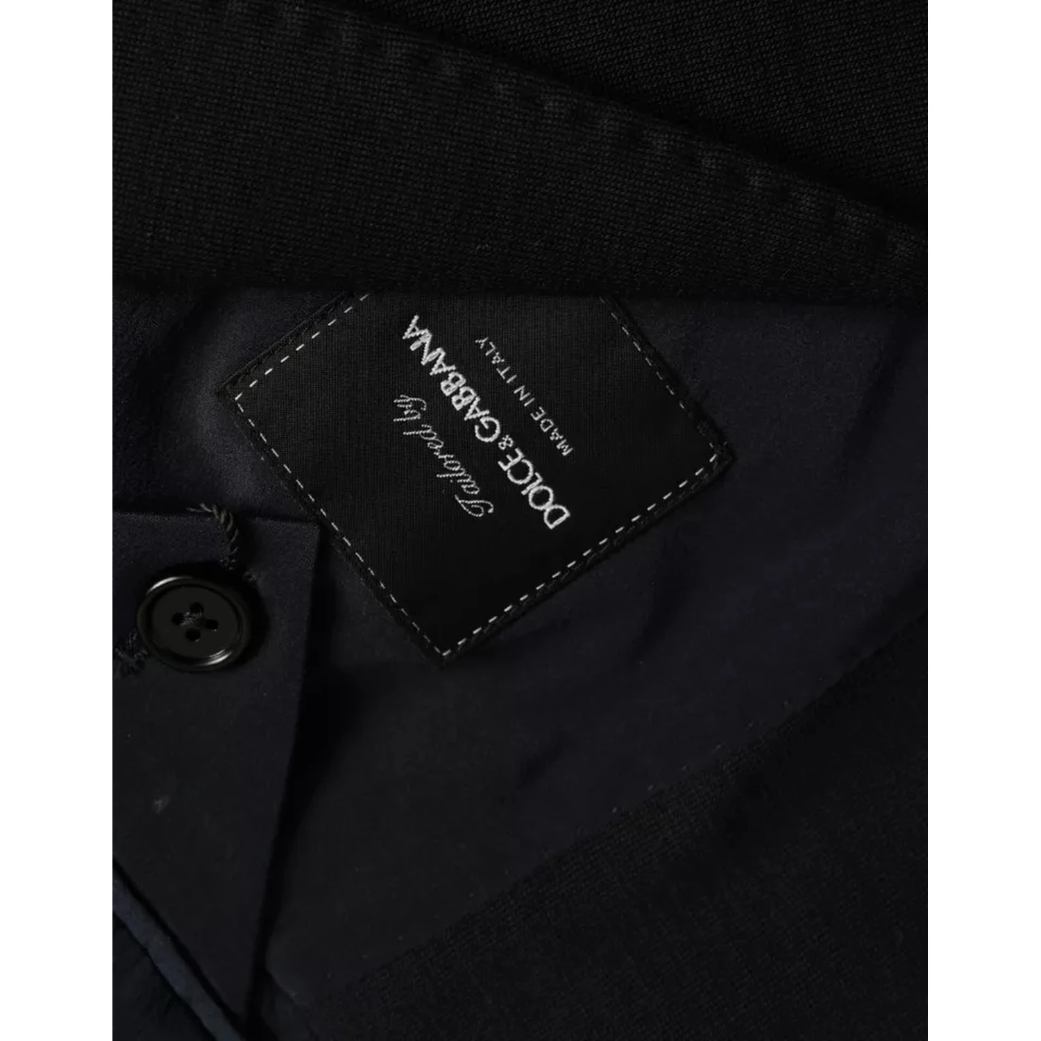 Blue Wool Notch Single Breasted Coat Blazer