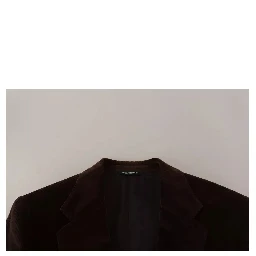 Brown Corduroy Slim Fit Coat DG Logo Blazer
