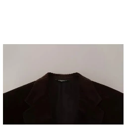 Brown Corduroy Slim Fit Coat DG Logo Blazer