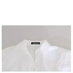 White Collared Short Sleeve Polo Shirt Top