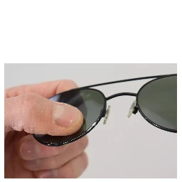 Matte Black Steel Frame Green Lens DG2245 Sunglasses