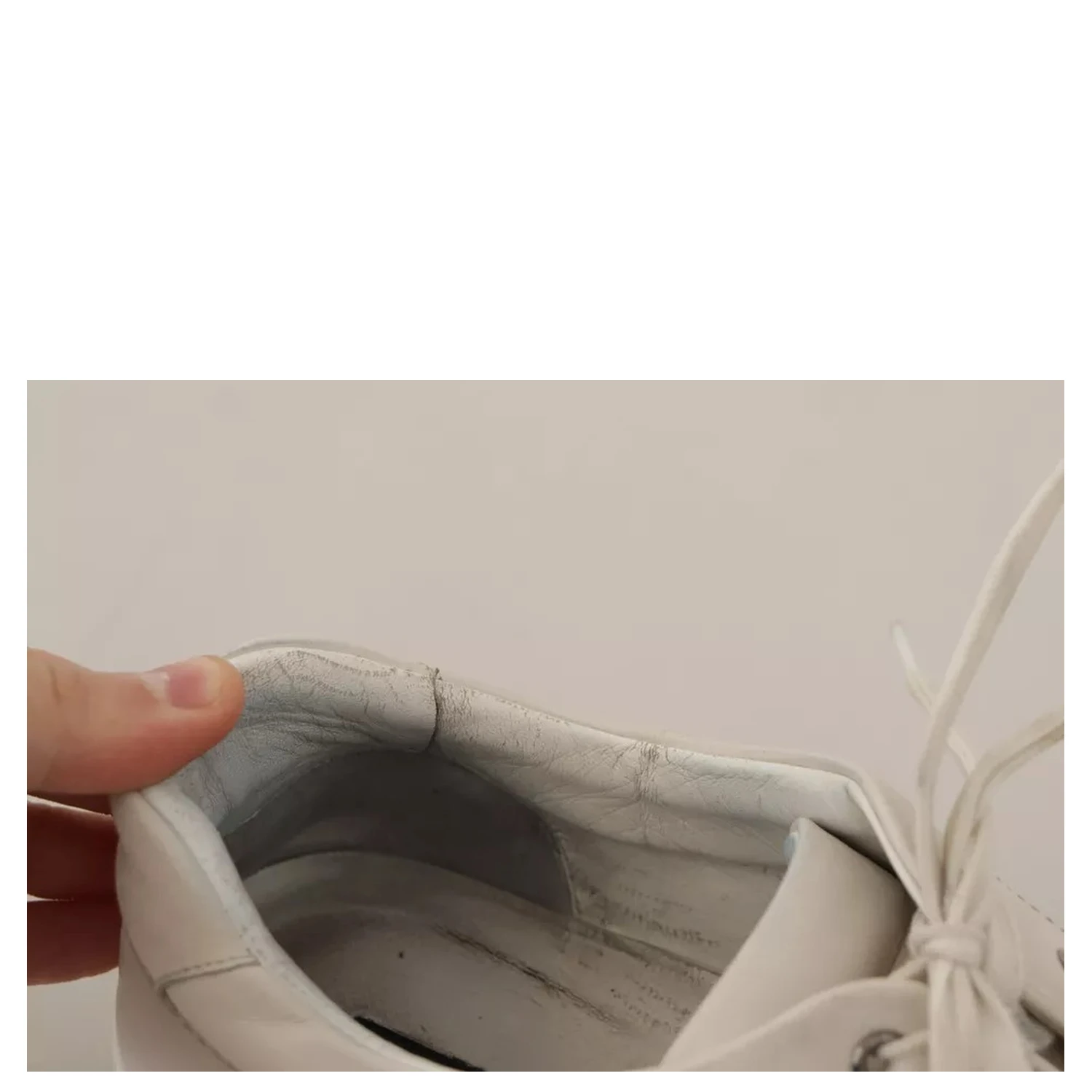White Casual Leather Logo Men Sneakers Shoes