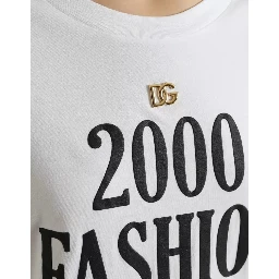 White Slogan Print Lacing Detailed T-shirt