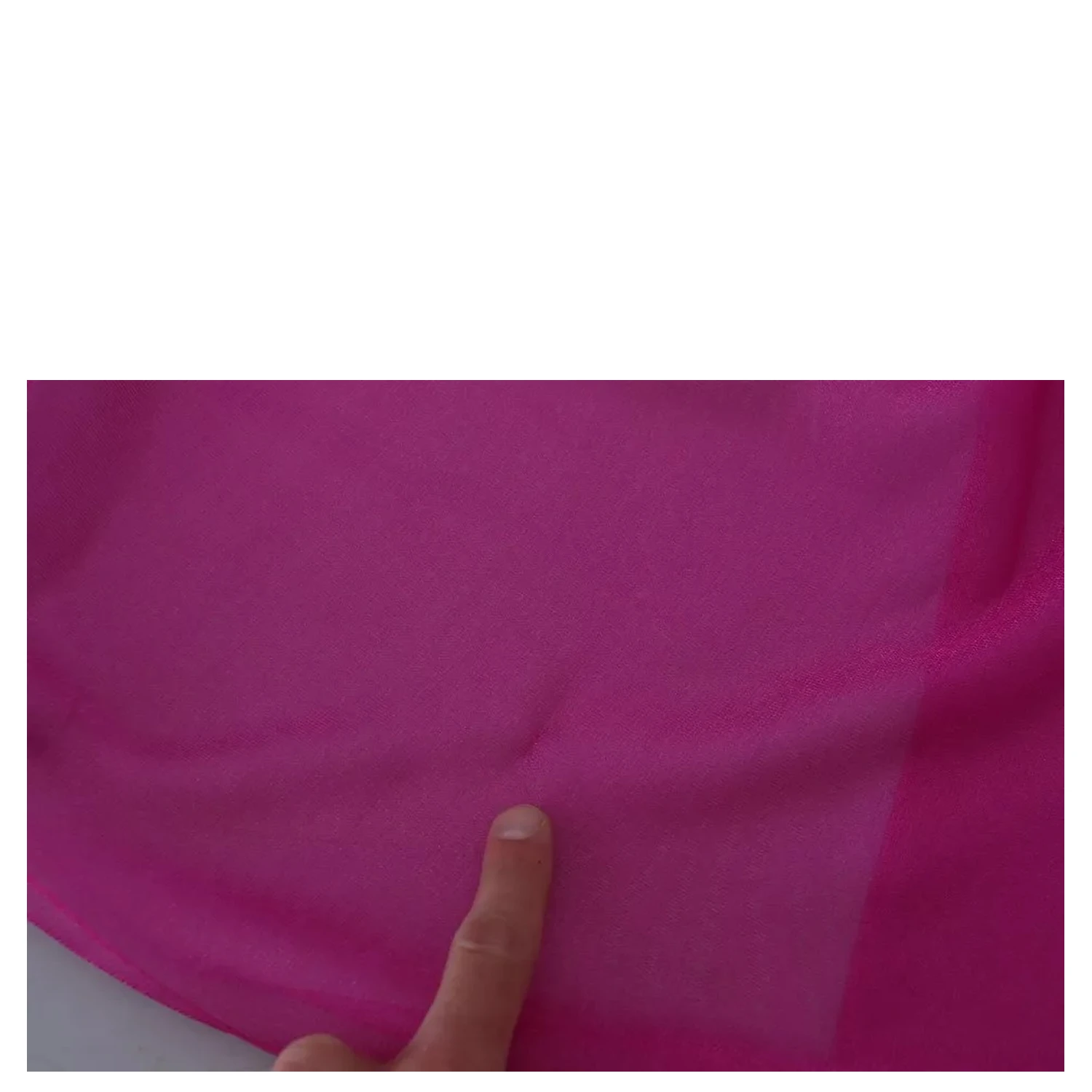 Fuchsia Polyester Crewneck Pullover Sweater