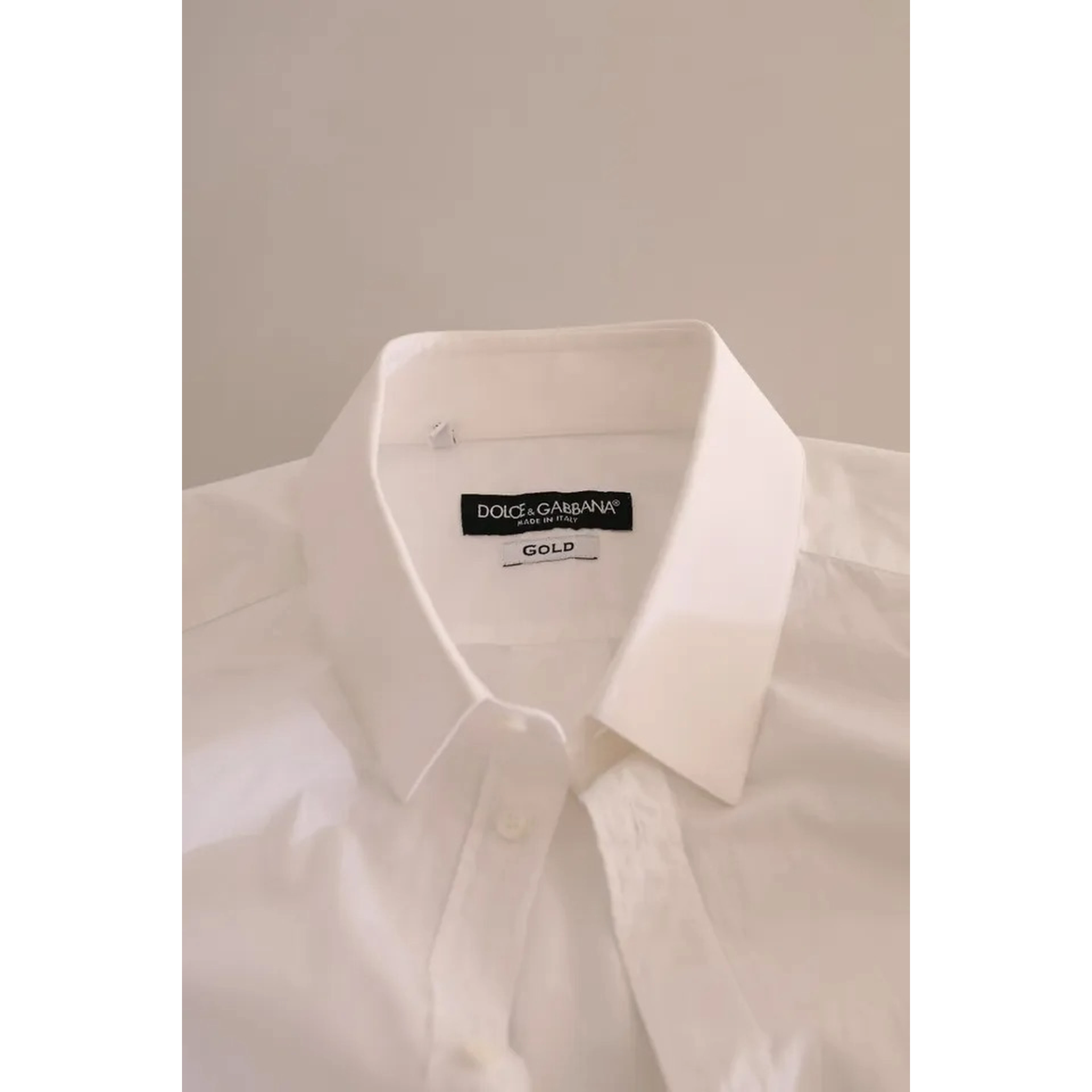 White GOLD Formal Cotton Tuxedo Dress Shirt