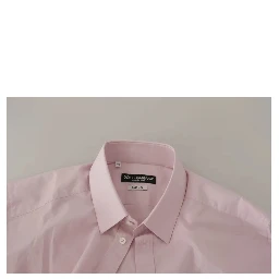 Light Pink Cotton Dress Formal Men GOLD Shirt