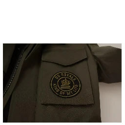 Green Cotton DG Love Blouson Coat Jacket