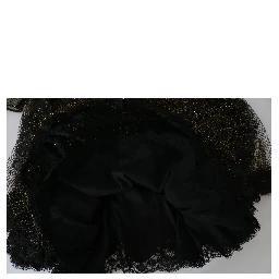 Black Gold Crystal Heart A-line Dress