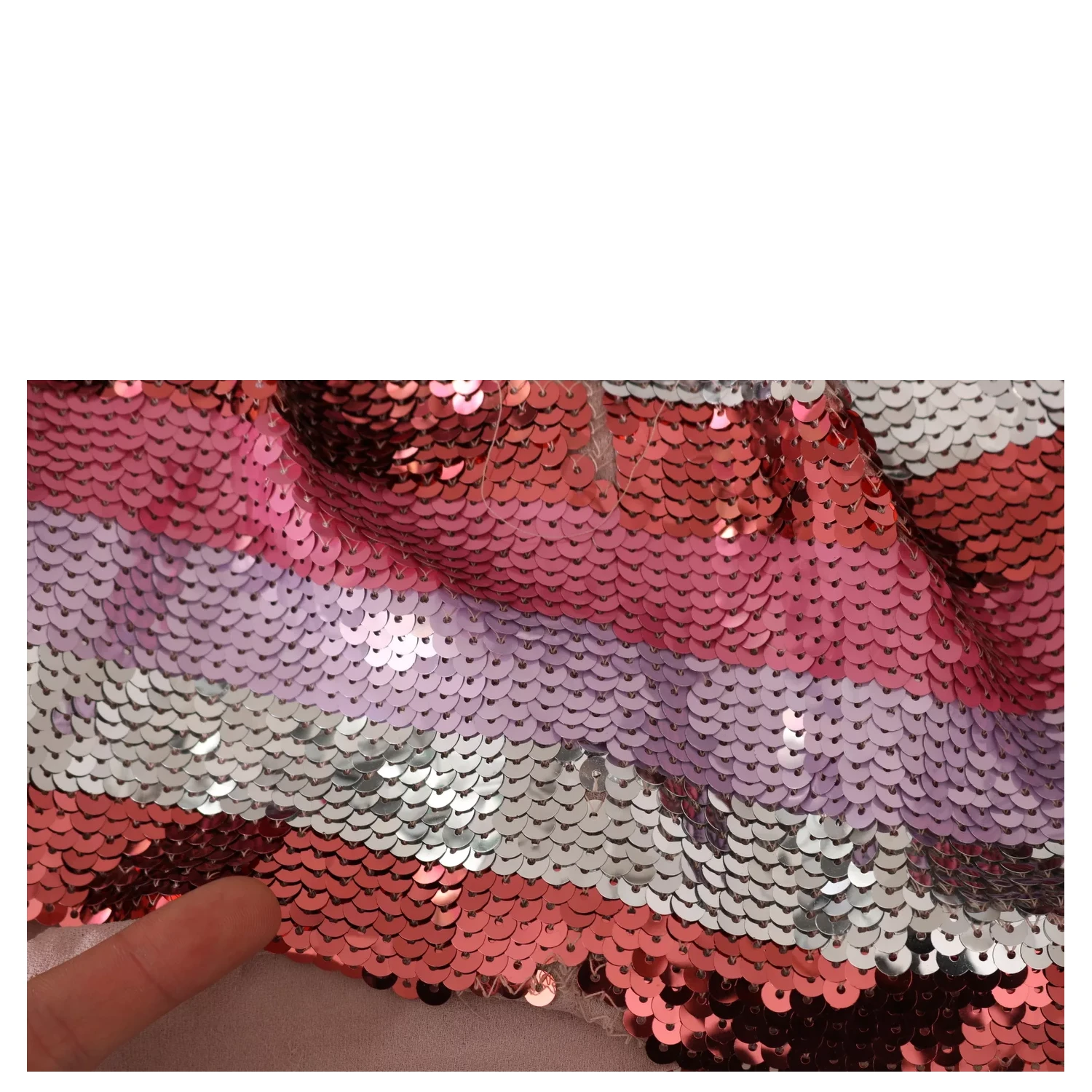 Pink Floral Sequined Crystal Gown Dress