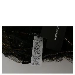Black Gold Crystal Heart A-line Dress