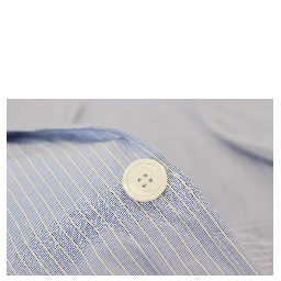 Blue Striped Single Breasted Formal Coat Blazer