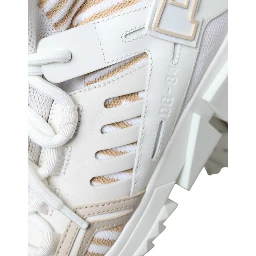 White Beige Sorrento Socks Sneakers Shoes