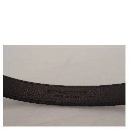 Blue Jacquard Moire Silver Metal Belt Men