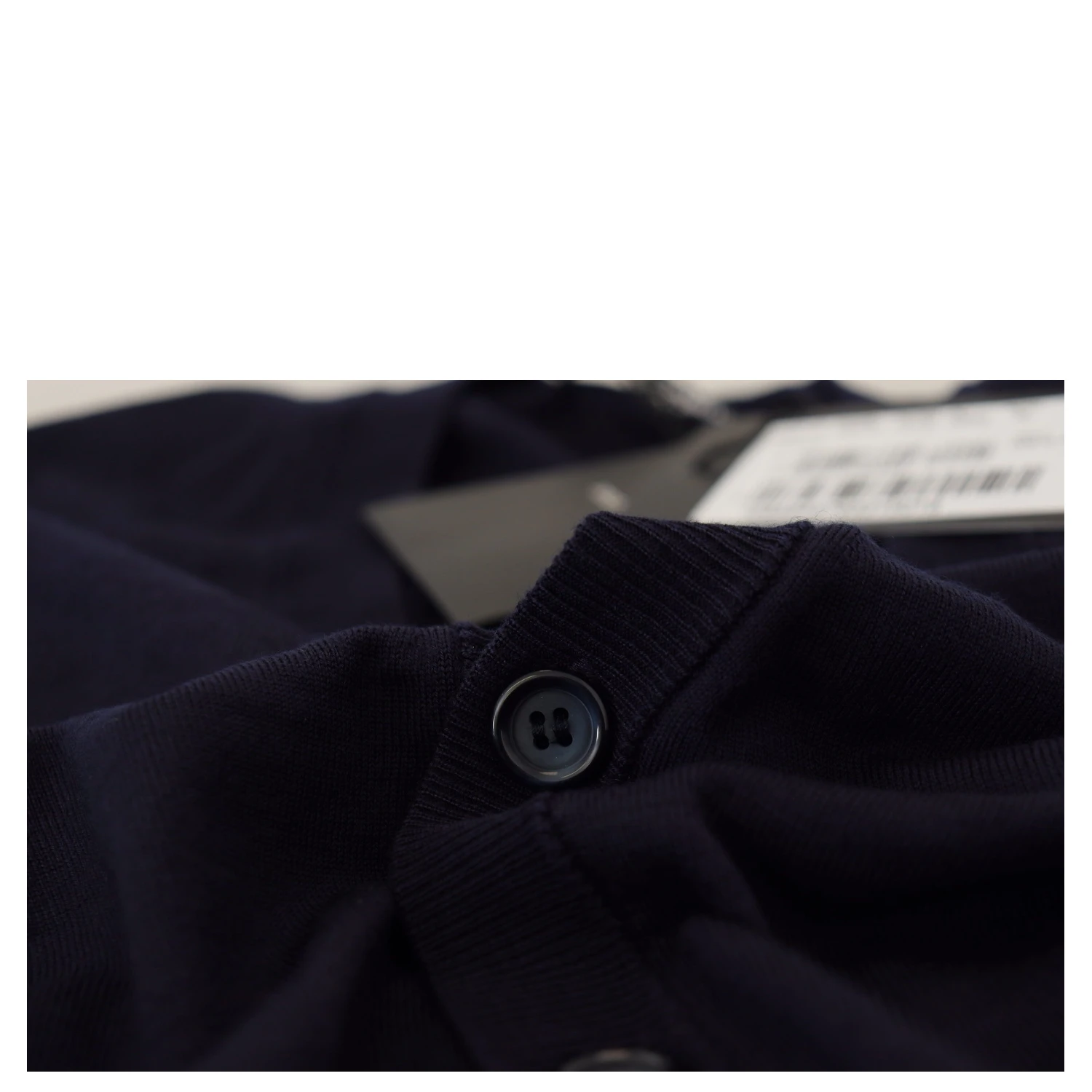 Blue Wool STAFF Down Cardigan Sweater